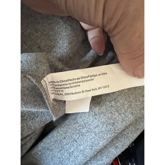 NWT Eloquii Wrap Waist Shirtdress Gray Size 16 Belted Button Front Midi - Picture 16 of 16